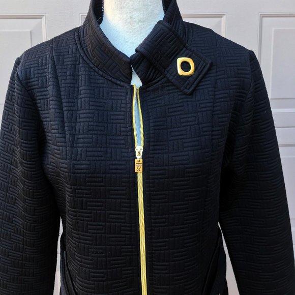 Gorgeous Designer Ubu Black Jacket Coat Medium - Picture 3 of 13